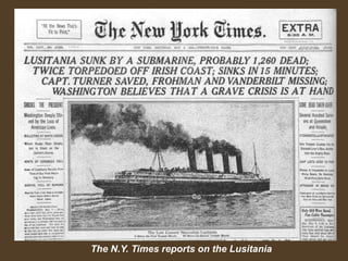 The N.Y. Times reports on the Lusitania
 