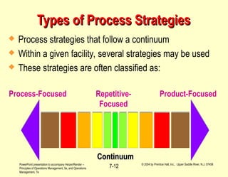 Chapter 7 - Operations Management _ Process Strategy | PPT