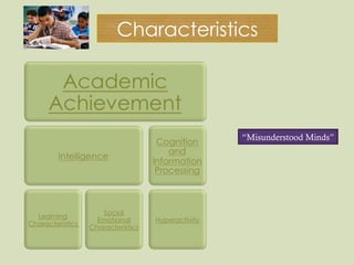 “ Misunderstood Minds” Characteristics 