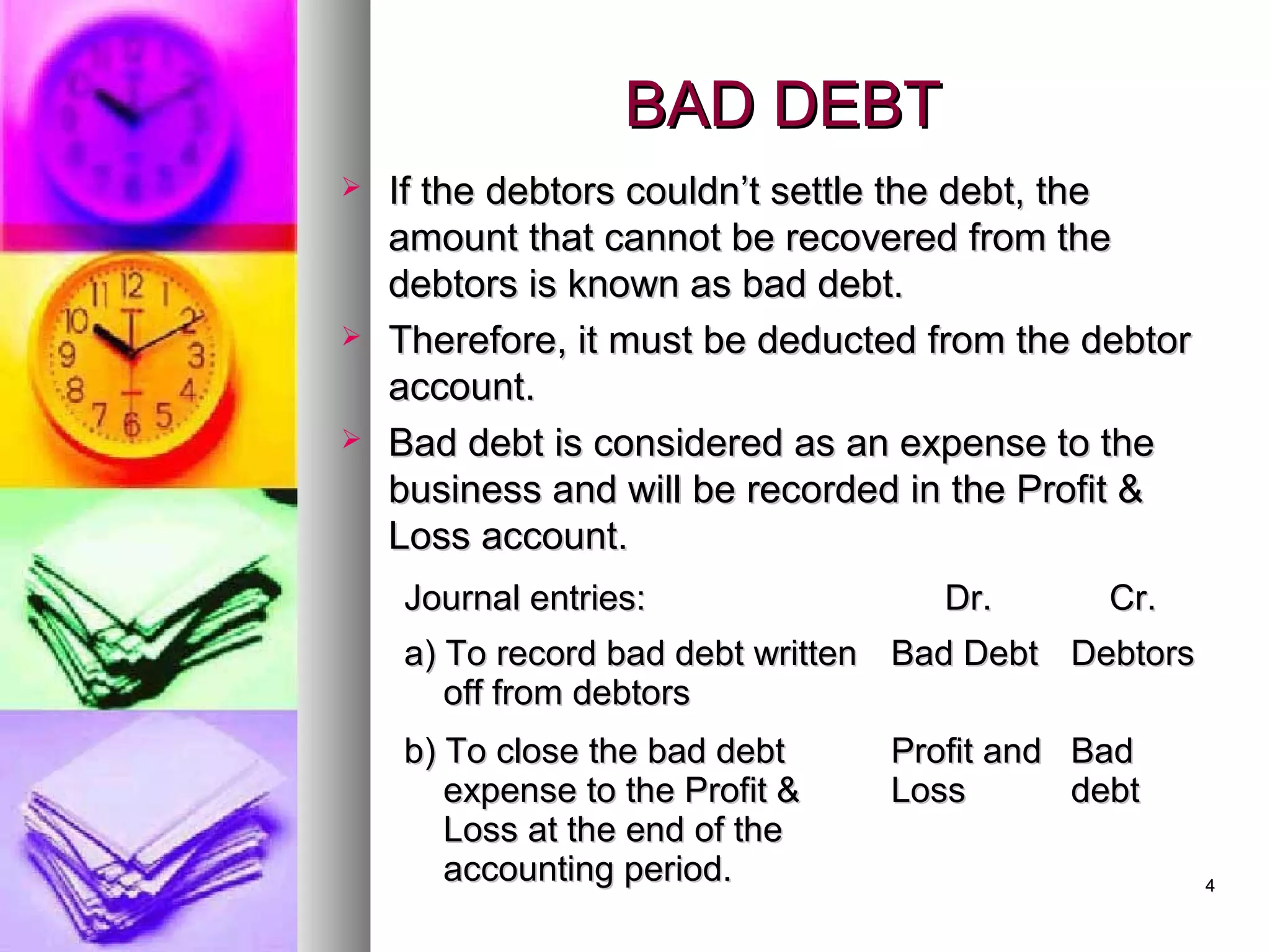 Ch 7 bad debts | PPT
