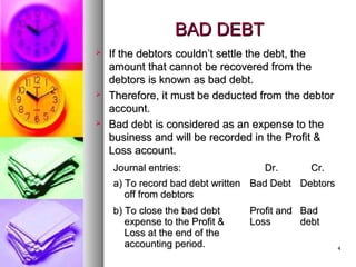 Ch 7 bad debts | PPT