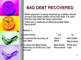 Ch 7 bad debts | PPT