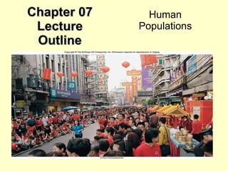 Chapter 07 Lecture Outline Human Populations 