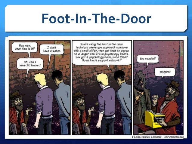 Foot In The Door Technique Research Paper Example