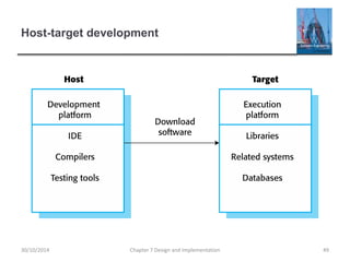 Host-target development
Chapter 7 Design and Implementation 4930/10/2014
 
