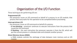 Ch 7 io_management & disk scheduling | PPTX