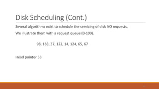 Ch 7 io_management & disk scheduling | PPTX