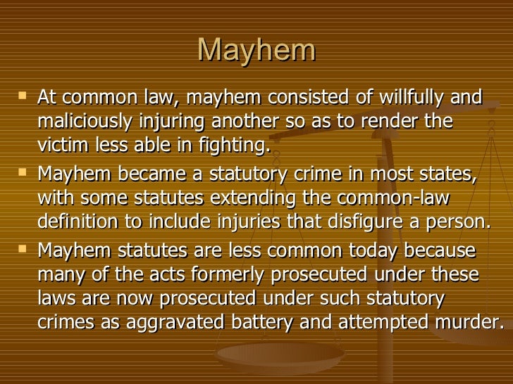 Ch 7 Other Crimes Against Persons