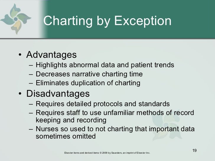nursing documentation charting by exception requires