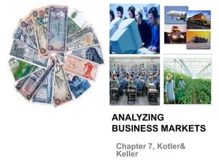 +
ANALYZING
BUSINESS MARKETS
Chapter 7, Kotler&
Keller
 