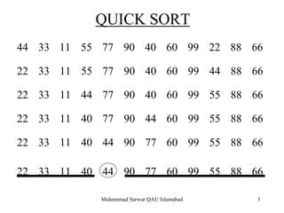 Ch 7 quick sort | PDF
