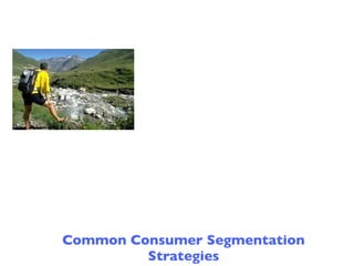 Common Consumer Segmentation
         Strategies
 