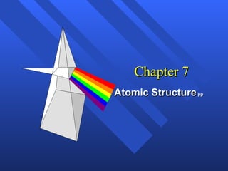 Chapter 7 Atomic Structure  pp 