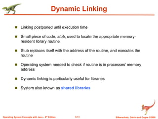 Library Stub OS memory management | PPT