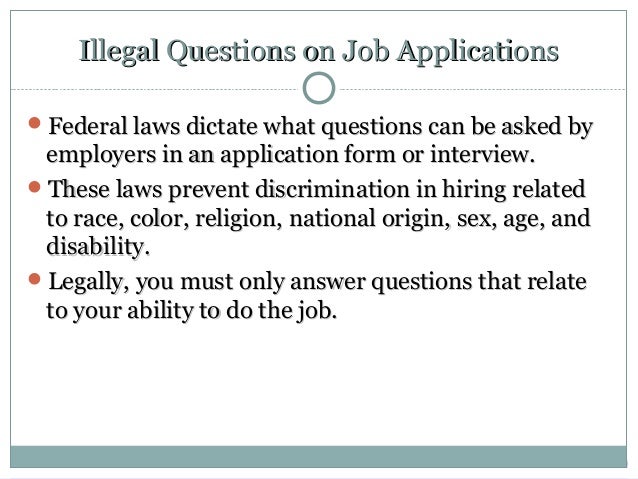 job application questions