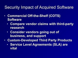 8. Software Development Security