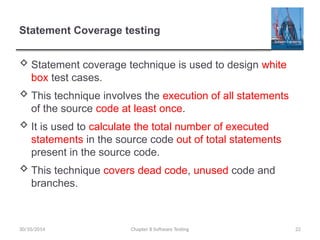 Ch8.Testing of software engineering book | PPTX