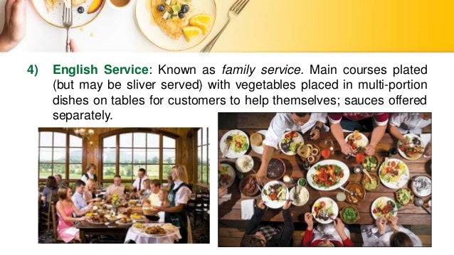 Food And Beverage Operation Style Of Service
