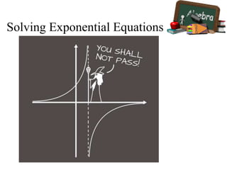 Solving Exponential Equations

 