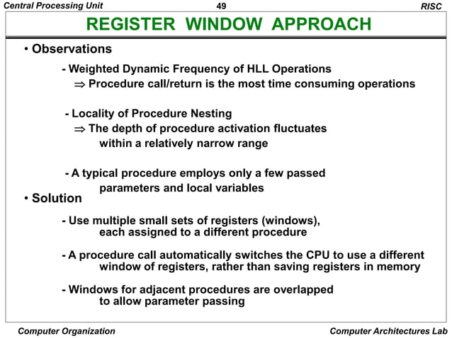 Ch8_CENTRAL PROCESSING UNIT Registers ALU | PPT