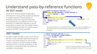 Understanding pass by value and pass by reference is essential for ...