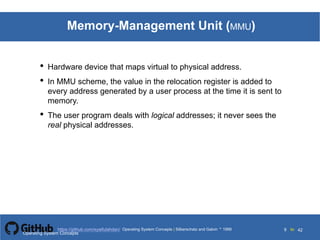 Ch8 main memory | PDF | Operating Systems | Computer Software and ...