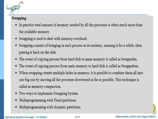 8.14 Silberschatz, Galvin and Gagne ©2013
Operating System Concepts – 9th
Edition
 