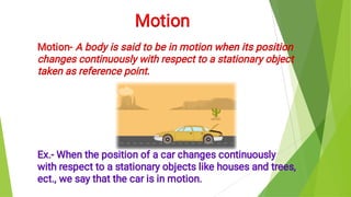 Chapter 8 Motion Ch 8 Motion 1 SET2.pdf important for class | PDF