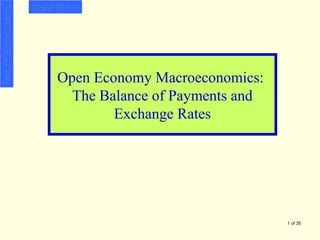 MACROECONOMICSMACROECONOMICS
1 of 35
CHAPTER 8CHAPTER 8
Open Economy Macroeconomics:
The Balance of Payments and
Exchange Rates
 