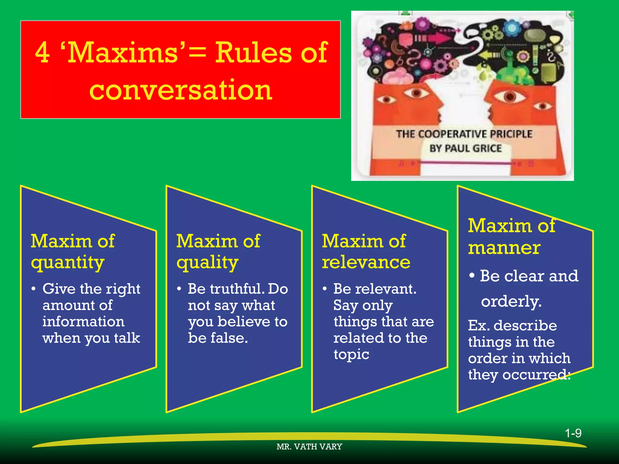 CH 8 Pragmatics | PDF