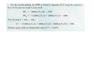 Ch8 ror of_multiple_alternatives_examples_rev1 | PPT | Business ...