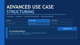 Extend Include Generalization Advanced Use Case Structuring in UML: Include, Extend, and ...
