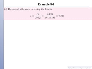 Example 8-1
Shigley’s Mechanical Engineering Design
 