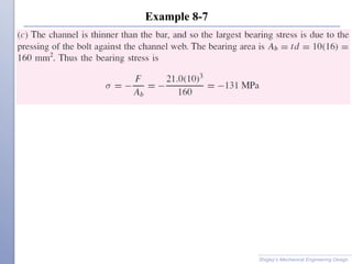 Example 8-7
Shigley’s Mechanical Engineering Design
 