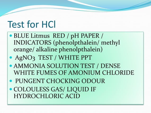 Ch8 study of compounds hydrogen chloride | PPTX