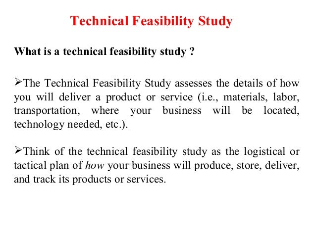 Ch5 technical feasibility study