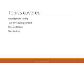 Chapter 8 Software Testing Different types of Testing .pptx