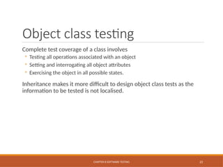 Chapter 8 Software Testing Different types of Testing .pptx