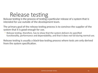 Chapter 8 Software Testing Different types of Testing .pptx