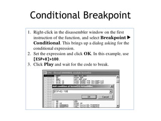 Conditional Breakpoint
 