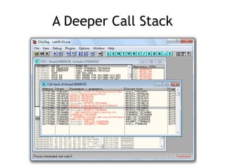 A Deeper Call Stack
 