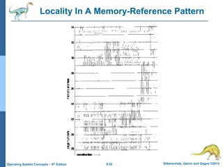 9.52 Silberschatz, Galvin and Gagne ©2013
Operating System Concepts – 9th Edition
Locality In A Memory-Reference Pattern
 