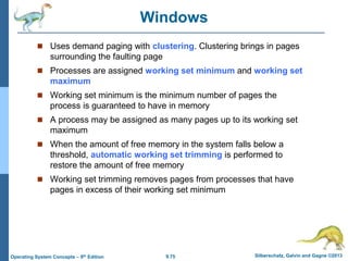 Operating System chapter 9 (Virtual Memory) | PPT