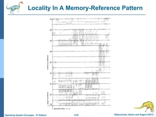 9.52 Silberschatz, Galvin and Gagne ©2013
Operating System Concepts – 9th
Edition
Locality In A Memory-Reference Pattern
 