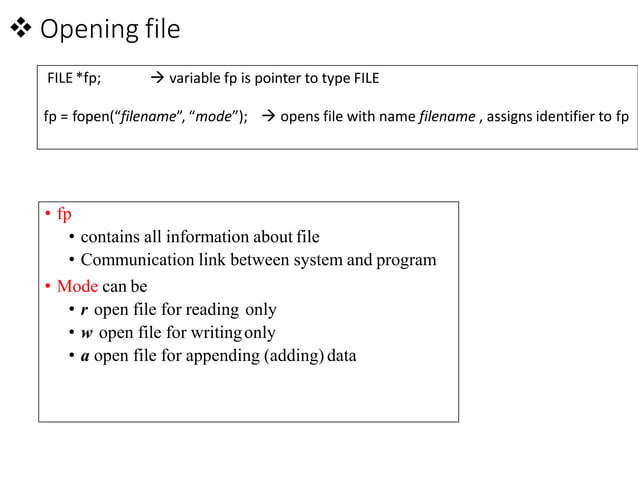 file management in c language | PPTX