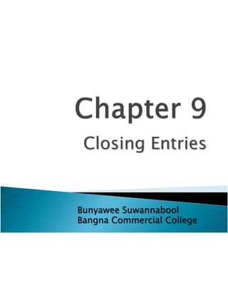 Ch9 Closing Entries