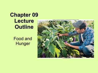 Chapter 09 Lecture Outline Food and Hunger 