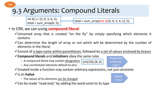 C99 Examples Ch9 Functions | PPTX