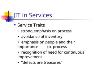 Just In Time Theory and Practice wtith Example | PPT