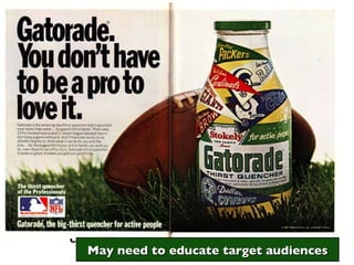 Introduction : launch & create desire for a product category, not always specific brands (primary demand); or create desire for a specific brand or company as competition begins to surface(selective demand) Introduction Choose a pricing strategy -  Penetration vs. Skimming May need to educate target audiences 